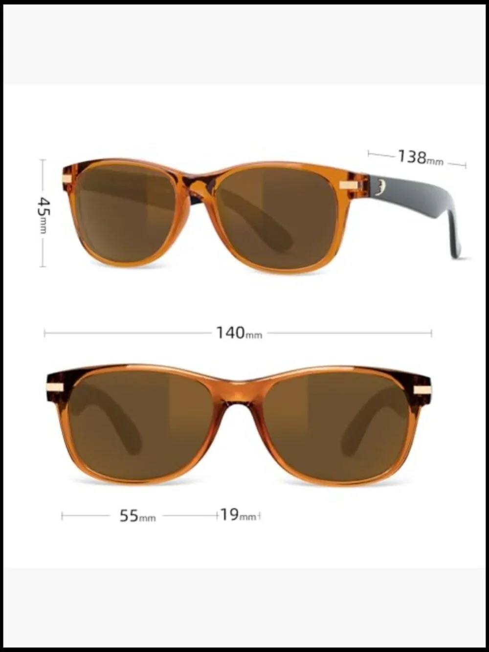 Polarized Sunglasses with Glass Lenses UV Protection Driving